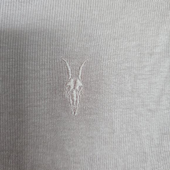 Allsaints Modal T shirt Pink 2 Sheer Lightweight Minimalist Grunge‎ - Picture 4 of 9